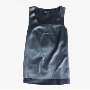 BCBG Vegan Leather Tank Top